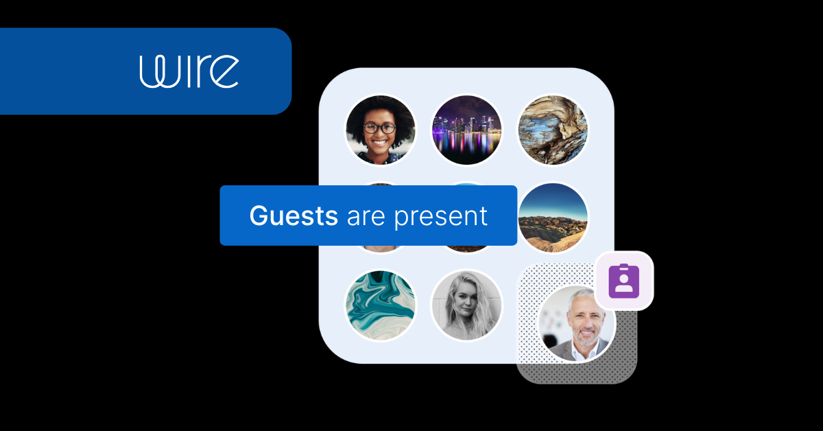 Guests are present in enterprise chat conversation